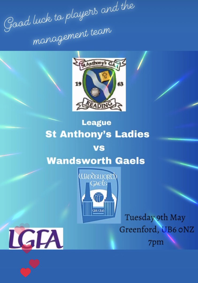 StAnthonysGAA's tweet photo. #StAnthonysGAA #ReadingGAA #BerkshireGAA @LondonLGFA @LondainGAA https://t.co/8XMHZtTUy0