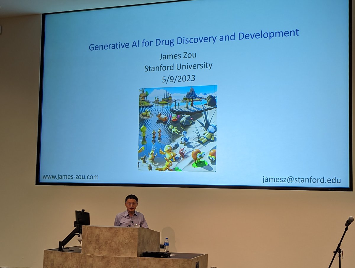 Excited for our second Keynote <a href="/james_y_zou/">James Zou</a> James Zou from Stanford! <a href="/GCCIDDD/">Innovative Drug Discovery and Development</a> #GCCIDDD23