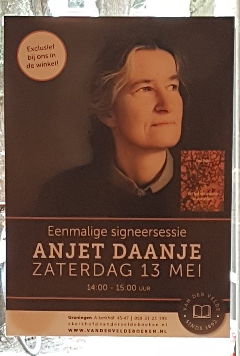 Librisprijs-winnaar Anjet Daanje gaat zaterdag absoluut eenmalig signeren. <a href="/VDVeldeBoeken/">Van Der Velde Boeken</a> A-Kerkhof, Groningen, vanaf 2 uur
uitgeverijpassage-nieuws.blogspot.com/2023/04/anjet-…