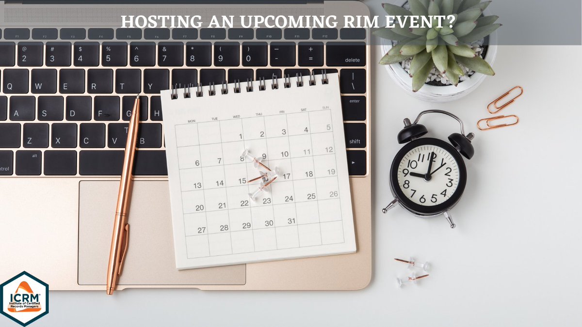 ICRM_crms's tweet image. Are you hosting an upcoming RIM event? Learn how to submit it for CMP preapproval here: bit.ly/41MtDbc  #professionaldevelopment #RIM #Recordsmanagers