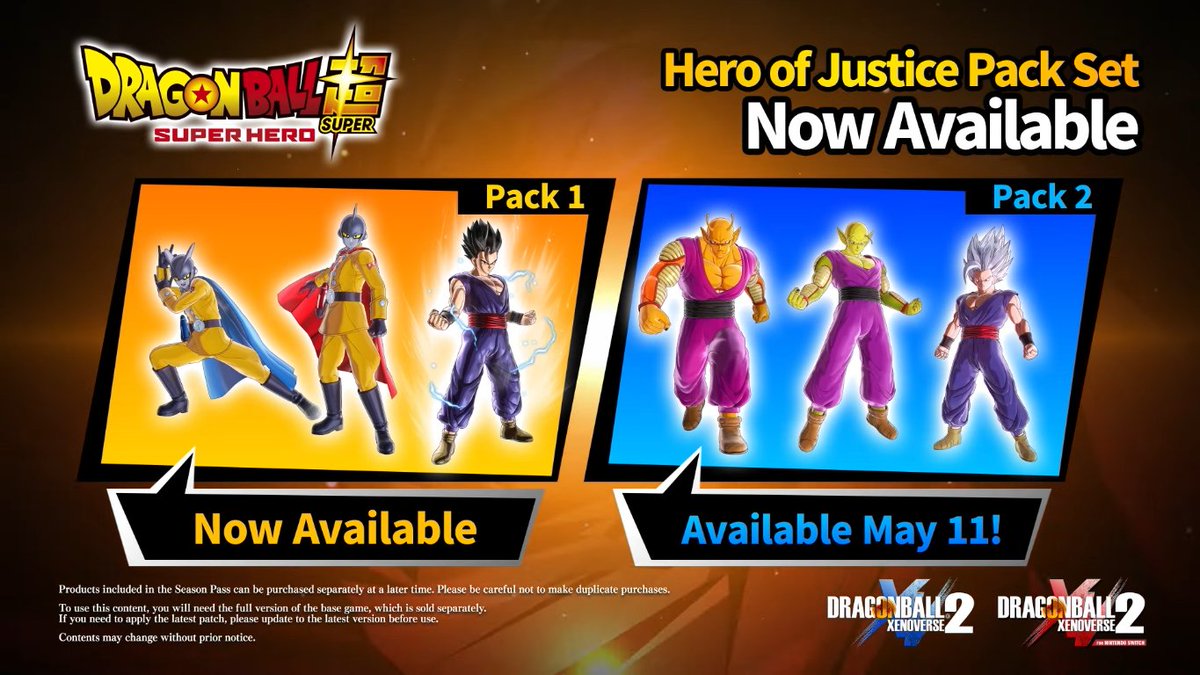 Hero of Justice Pack 2 Released for Dragon Ball Xenoverse 2