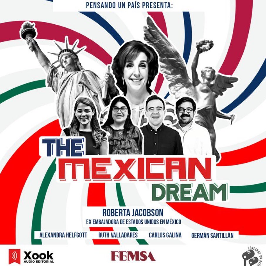 Ya salió la segunda temporada de #TheMexicanDream. ¡No se la pierdan!

Un gusto platicar con <a href="/Jacobson_RS/">Roberta S Jacobson</a> sobre 🇲🇽 y 🇺🇸 en la coyuntura global. 

🔈 Apple: podcasts.apple.com/us/podcast/the…

🔈Spotify: open.spotify.com/episode/5gafEj…