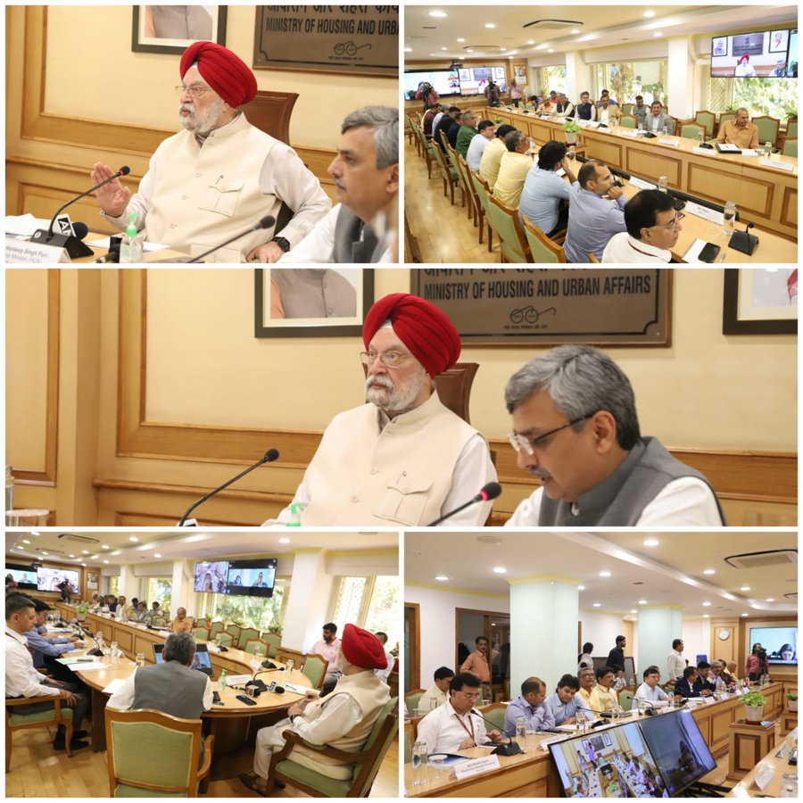 Union Minister of Housing &amp; Urban Affairs Sh. <a href="/HardeepSPuri/">Hardeep Singh Puri</a> chaired 4th meeting of the Central Advisory Council constituted under RERA through hybrid mode and discussed several matters including the project awareness and effective implementation of orders passed by the authority.