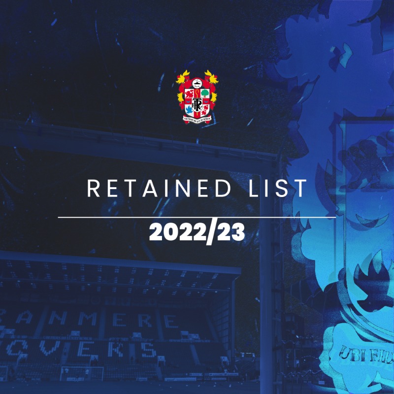 TranmereRovers's tweet photo. Tranmere Rovers Football Club can confirm the retained and released list following the conclusion of the 2022/23 season.

We would like to thank the players leaving us for their contributions during their time at the Club

#TRFC #SWA