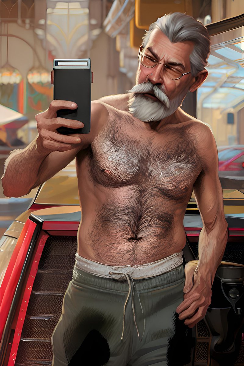 HairyGrandpas's tweet photo. Woof.... these white hair spots on his chest 😍 https://t.co/dMqz98U6gr