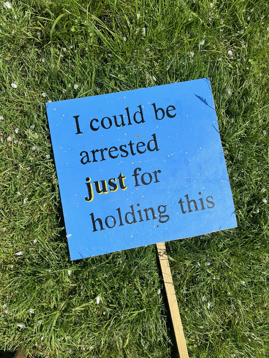 2023. UK.

#PublicOrderBill 
#placard 
#ukgovernment #ukpublicorderbill #righttopeacefulprotest