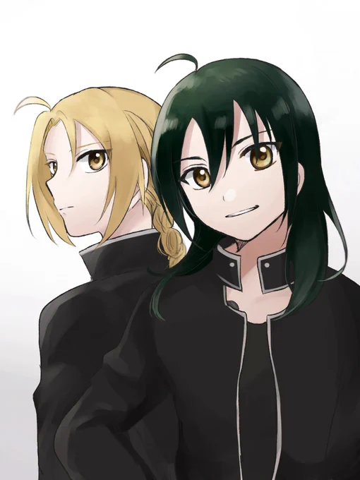 懐かしの黒髪エドを描きました