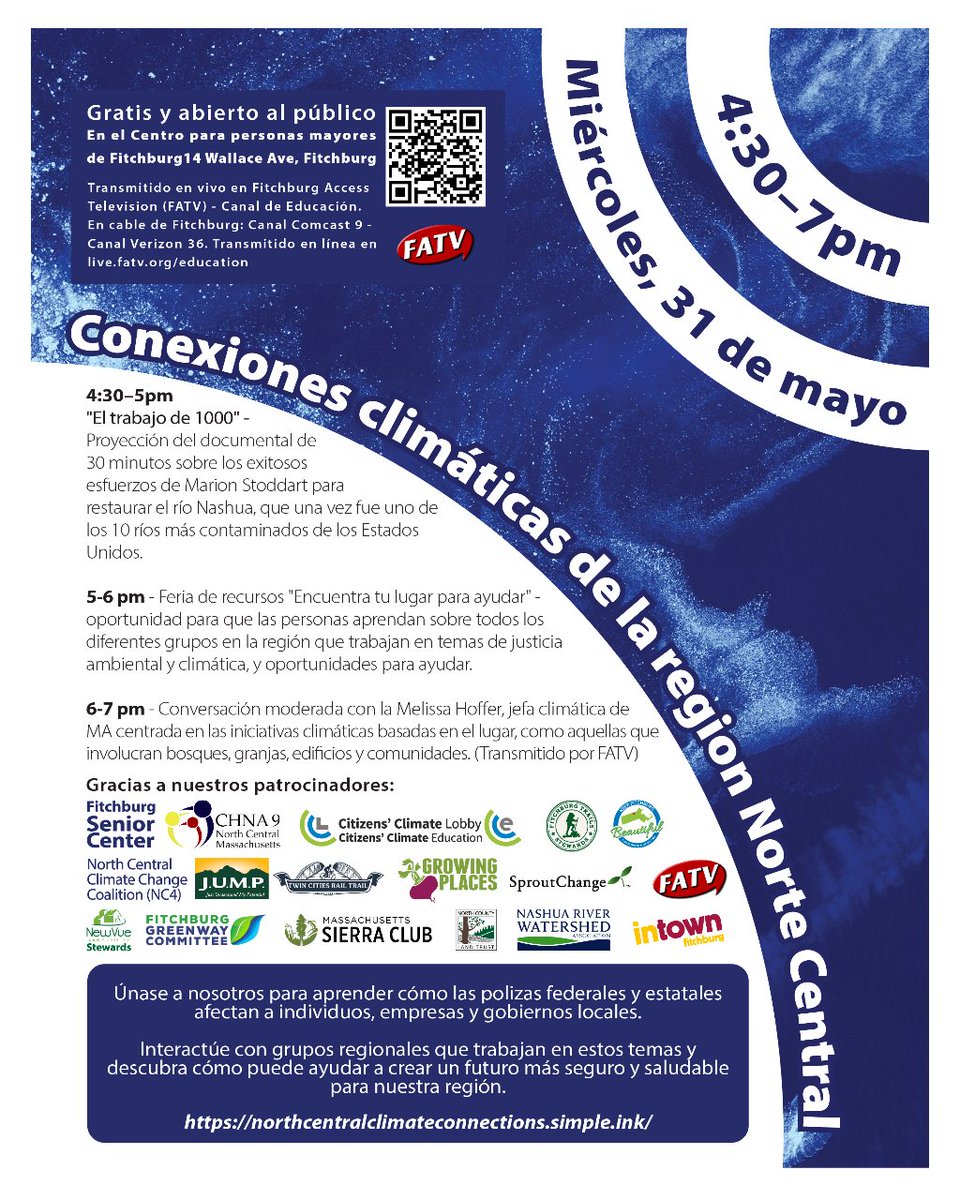 May 31 4:30–7pm, Fitchburg Senior Center. "Not when thousands of people do climate justice activism perfectly but when millions of people do the best they can." - Xiye Bastida <a href="/citizensclimate/">Citizens' Climate Lobby</a> <a href="/InTownFitchburg/">InTown Fitchburg</a> <a href="/GrowingPlaces/">Growing Places</a> @NorthCountyLandTrust <a href="/Keepfitchburgb1/">Keepfitchburgbeautiful</a> <a href="/MySproutChange/">SproutChange🌱™️</a>