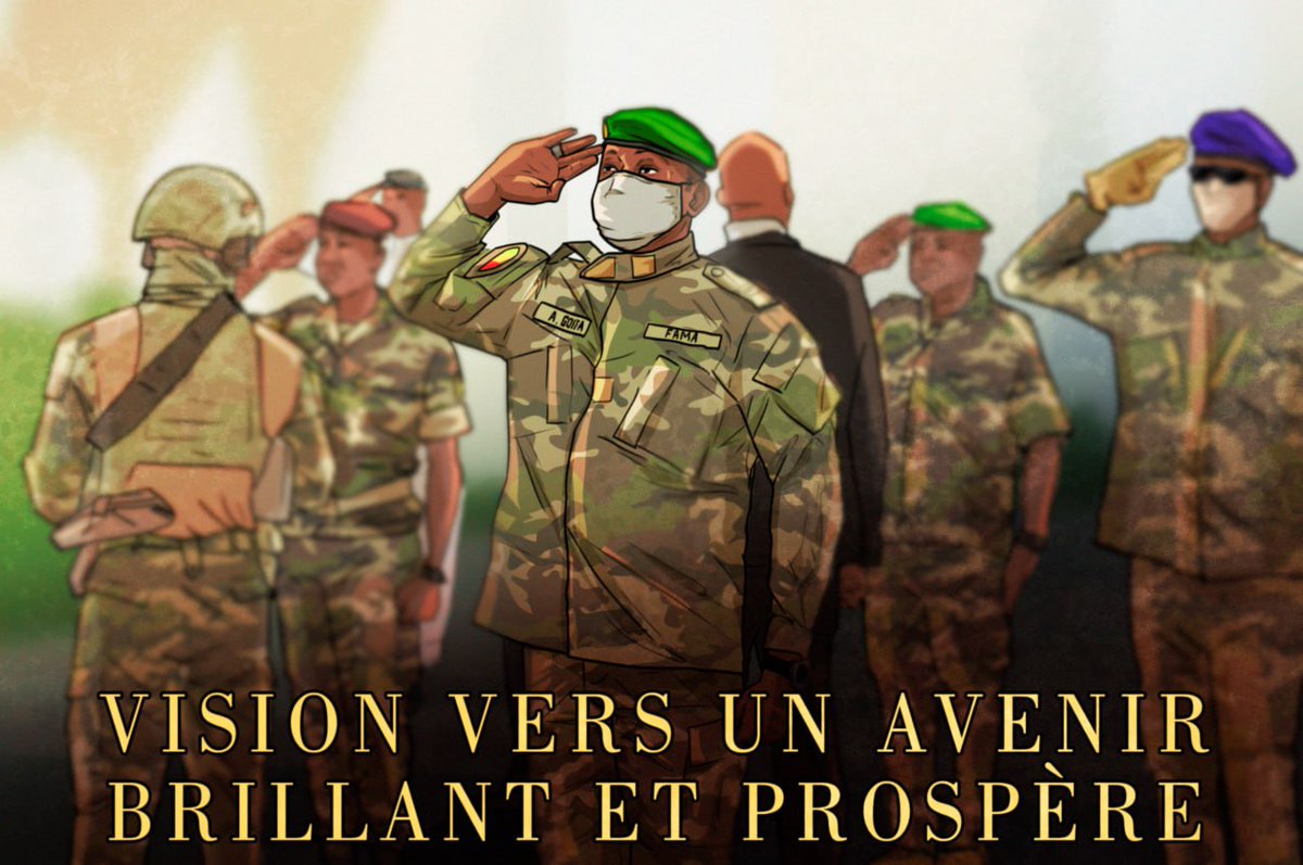 TembleyA's tweet photo. Le #Mali espère un avenir brillant et prospère !
Assimi Goita depuis son arrivée déplore tous leurs efforts afin de rétablir la sécurité et guider notre pays vers l'indépendance et le développement.
VIVE LA #TRANSITON , LA VICTOIRE SE RAPPROCHE !✅🔥💪🏿🇲🇱
#France #SUNOO #ONU https://t.co/KHBsEKY5DZ