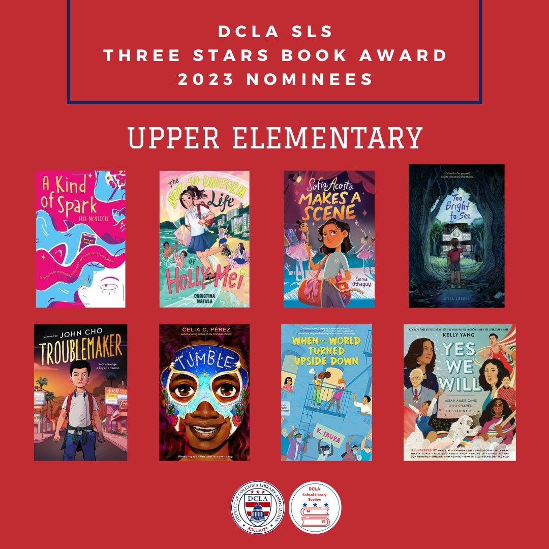 DC-area public, private, and charter school students are invited to vote for their favorites. #DCReads #DCPSReads
#ThreeStarsBookAward Upper Elementary 
🗳️forms.gle/hGqqVkTDSjgE3p…