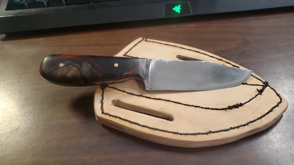 adamrichmond82's tweet photo. Thank you Brad, for my gorgeous hand crafted knife. There is always samething about hand crafted gifts that make them all the more priceless. I know this was meant to be used, and it most def will not be collecting dust. I just keep getting list in these… https://t.co/7I4NOttg6G https://t.co/wYeb9EYlzt