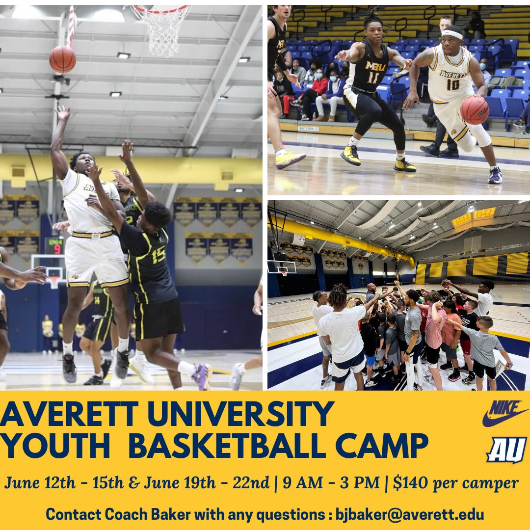 There is still time to sign-up for our Youth Camp! We are just over a month away from week one! Can’t wait to have everyone back in the gym again! 
Link to sign:
info.abcsportscamps.com/averettmbasket…