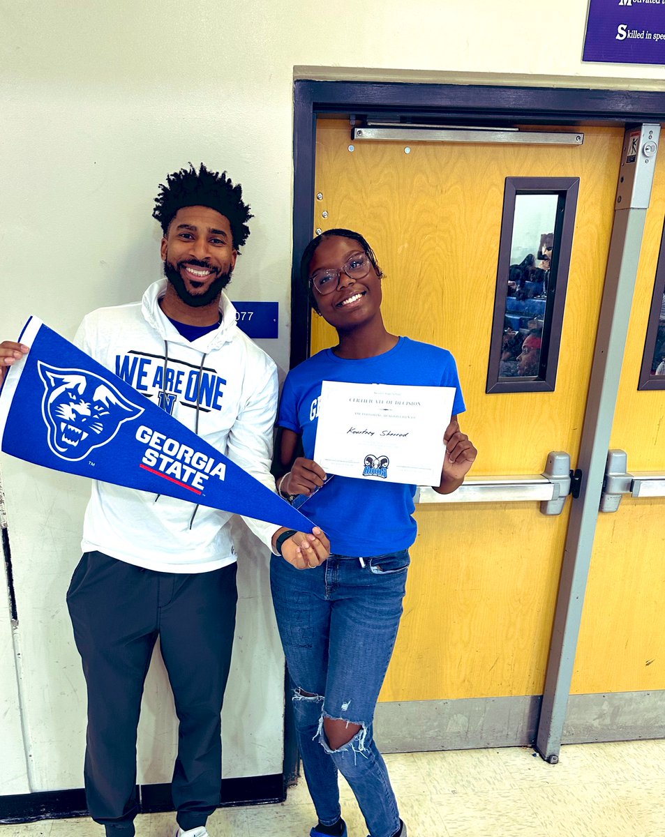 2023 Decision Day for our two seniors! Congrats Kourtney and Derrinique on your college decisions! Your Ramily will miss you!! 🐏