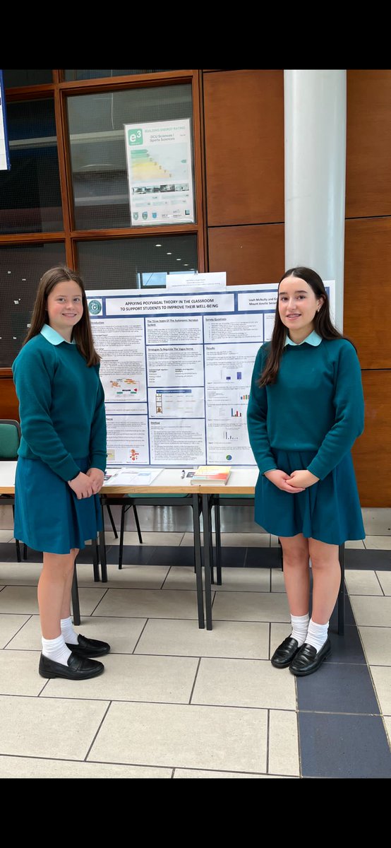 Mount Anville Secondary School (@mtanville) on Twitter photo Huge congratulations to Grace Kearney & Leah McNulty, winners of the Junior Life Science category at Scifest in DCU today. Their project was “Applying the Polyvagal theory in the Classroom to Support Students to Improve their Wellbeing”. <a href="/SciFest4STEM/">SciFest4stem</a> #WomenInSTEM Huge congratulations to Grace Kearney & Leah McNulty, winners of the Junior Life Science category at Scifest in DCU today. Their project was “Applying the Polyvagal theory in the Classroom to Support Students to Improve their Wellbeing”. <a href="/SciFest4STEM/">SciFest4stem</a> #WomenInSTEM