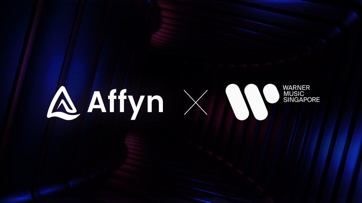 AffynOfficial's tweet photo. 𝗪𝗘 𝗔𝗥𝗘 𝗣𝗥𝗢𝗨𝗗 𝗧𝗢 𝗔𝗡𝗡𝗢𝗨𝗡𝗖𝗘 our partnership with @WarnerMusicSG! 🎶

Leveraging on Web3 technology, we aim to support musicians, artists, creators, and collaborators in delivering an even more immersive and interactive experience to our audiences. This is only the beginning and we look forward to the exciting possibilities that this partnership will bring to our platform and to the wider entertainment industry!

Join us tomorrow (𝟭𝟬 𝗠𝗮𝘆) at #𝗔𝗳𝗳𝘆𝗻𝗘𝘃𝗼𝗹𝘂𝘁𝗶𝗼𝗻 to find out more about this collaboration and you might even win a Guaranteed spot to OG Edition Mythical Buddy FREE mint! ✨