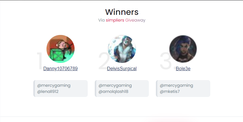 yurikosony's tweet photo. We have our winners from the 2.8k RP giveaway! 

Congratulations!! 🥳

@Danny10706789 
@DeivisSurgical
@Bole3e

Check your DM's! https://t.co/0F9Hx8p6nu