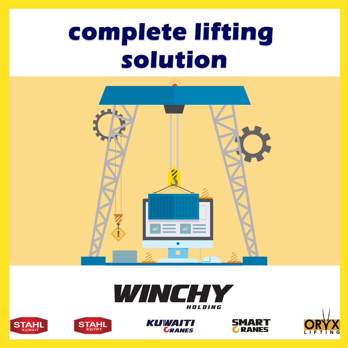 KuwaitiCranes's tweet photo. Introducing our complete #lifting solution! From #hoists to #cranes, we've got you covered. With our state-of-the-art equipment and expert team, you can trust us to handle all your lifting needs. Don't settle for less when it comes to quality and safety https://t.co/gnXXeGYgQ3