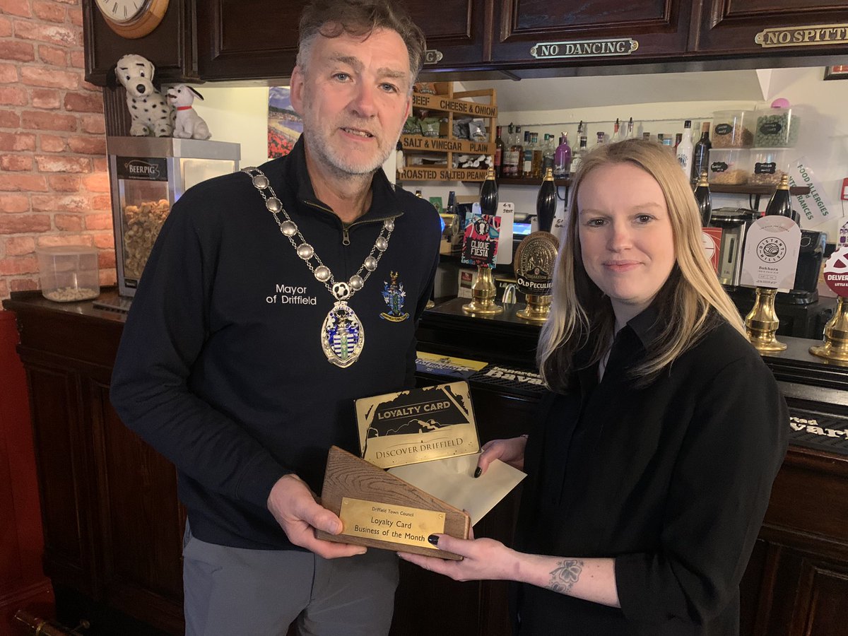 greatdriffradio's tweet photo. Great TIP from @greatdriffradio - congratulations to Natalie and the team at the Butcherโs Dog in #driffield - winner of the April Business of the Month #DiscoverDriffield https://t.co/VrdnsmmC1p