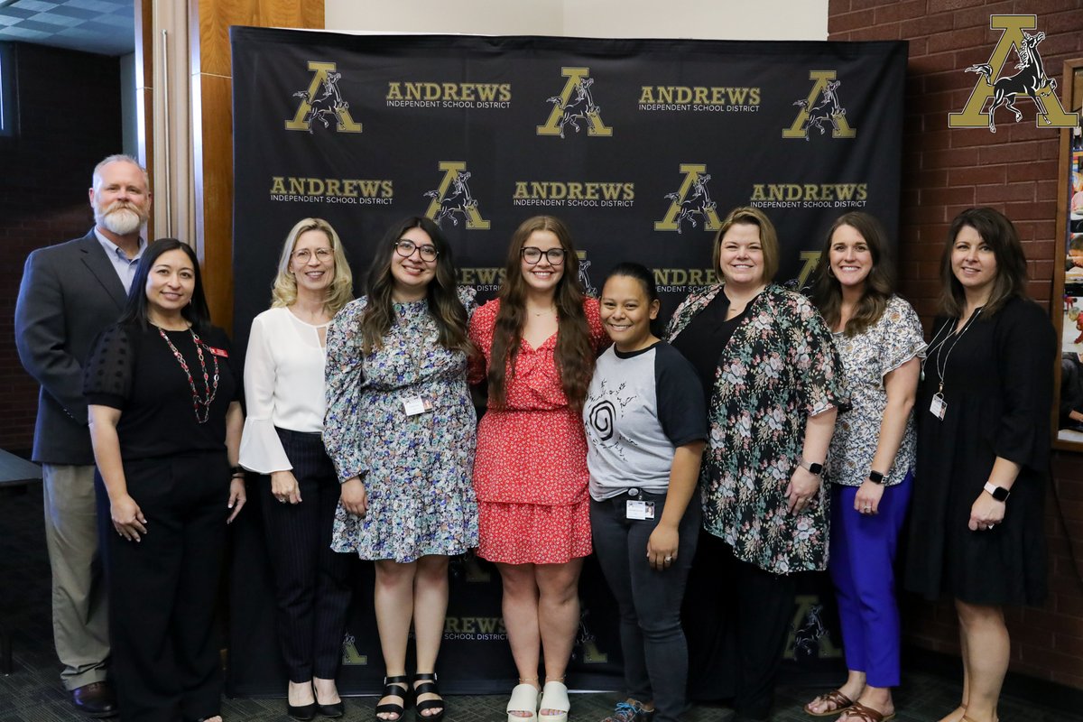 Andrews_ISD's tweet photo. Congratulations to Makenzie Keesee, Fatima Diaz and Shyanne Nelson! They have successfully completed the AISD Teacher Academy and will graduate from @Sul_Ross on Friday, May 19. https://t.co/sm8CF07sDn
