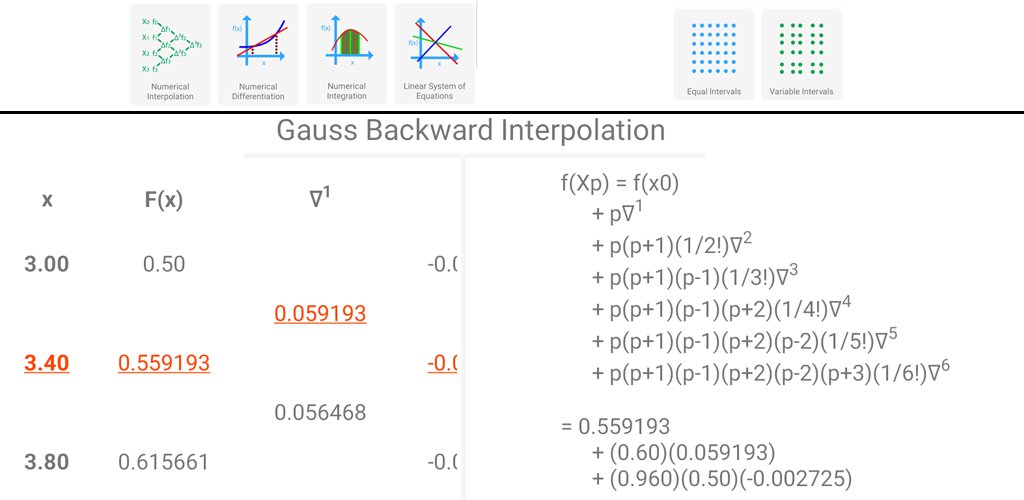 AbdullahMijazi's tweet image. Numerical Analysis with detailed (step-by-step) solutions
play.google.com/store/apps/det…
#LinearEquations
#LinearSystem
#Newton
#NewtonForward
#NewtonBackward
#Gauss
#GaussForward
#GaussBackward
#Stirling
#Bessel
#Everett
#Lagrange
#Aitken
#DividedDifference
#Trapezoidal
#Simpson
#Boole