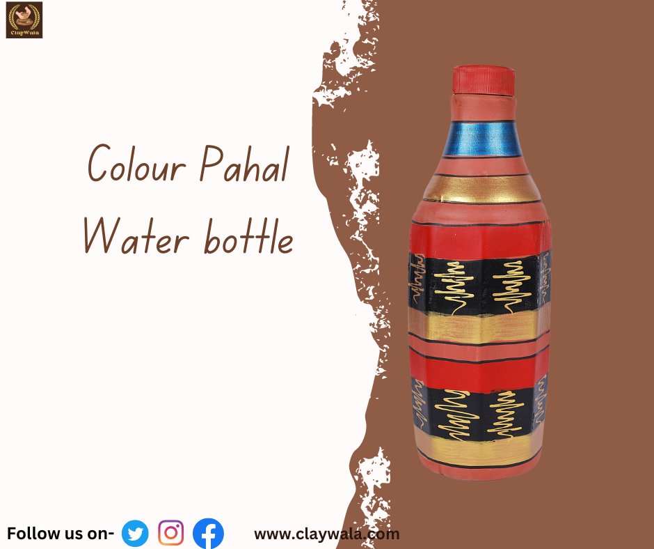 Colour Pahal Water Bottle
#claywala #waterbottle #colourpahalwaterbottle #clayplay