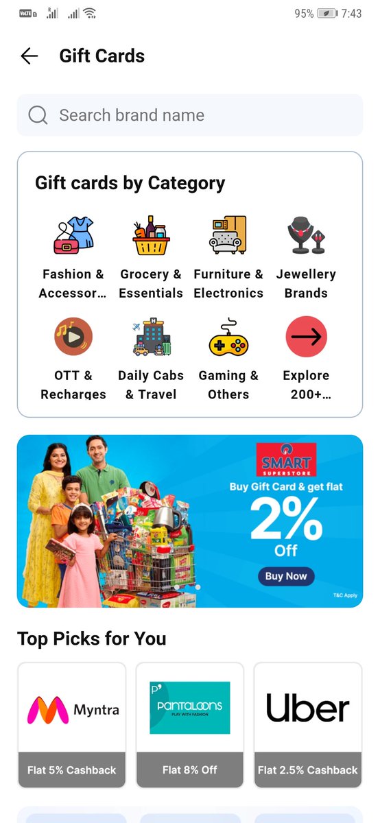nebula_world's tweet photo. Gift cards purchase on Paytm (read on full tweet) 

Paytm has wide collection of gift cards on its platform with instant discount ranging from 1%-11% (https://t.co/kgMY2jaoS9) 

You can use sbi cashback card to get 5%, but provided the MCC is of online eCommerce merchant only.

*I have compiled a list of MCC codes on which I have received cashback and some I didn't.*

Can't share it openly here.

Pls DM me to share (follow, like, retweet must)

#MIvsRCB #POCOF5 #21MajesticYrsofDHANUSH #Prabhas