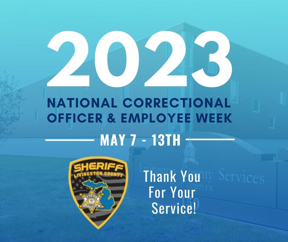 LCSOMI's tweet photo. This week we recognize the incredible efforts of our correctional officers and employees during #NationalCorrectionsOfficersWeek. 

Thank you to each officer and employee for your unwavering commitment to the safety and well-being of our community! https://t.co/xMcEi9kd67
