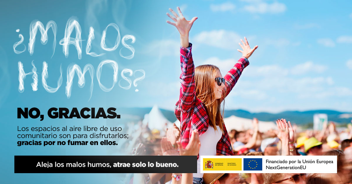 sanidadgob's tweet photo. Disfrutar de un entorno saludable es primordial.
No fumar tabaco ni relacionados lo hace posible
❣️Comparte sólo lo bueno
🔊 Los espacios comunitarios al aire libre son para disfrutarlos. Gracias por no fumar en ellos
Aleja los #MalosHumos https://t.co/lfrE1hELCb