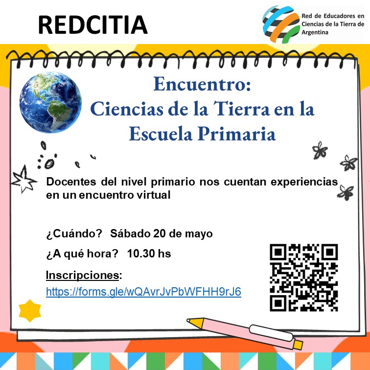 LAIGEO1's tweet photo. REDCITIA organiza el "Encuentro: Ciencias de la Tierra en la Escuela Primaria", en donde docentes de nivel primario contarán sus experiencias en el aula.
📆 20 de mayo 
⏰10:30 hrs (Argentina) 

👉Formulario de inscripción https://t.co/PfywEbZMWV

#educacionengeociencias #laigeo https://t.co/Pl1r9eFQXW