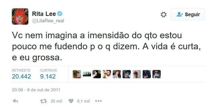 MussumAlive's tweet photo. Rita Lee foi a maior twitteira dessa rede social https://t.co/VnP2fpXIt1
