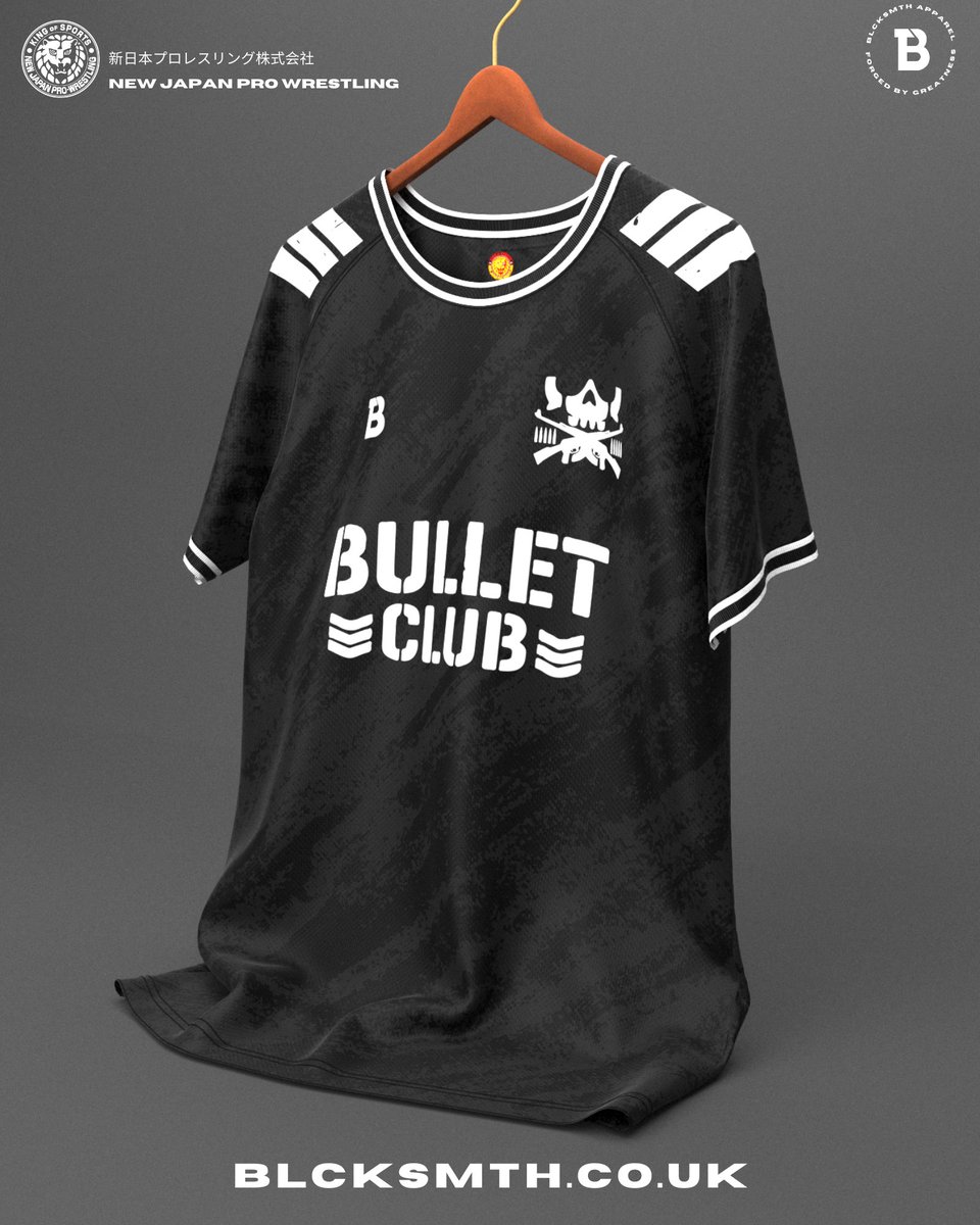 BLCKSMTHApparel's tweet image. Want to win an official @njpwglobal @njpw1972 Bullet Club Football Jersey? 🤘

Retweet, Follow @BLCKSMTHApparel &amp;amp; reply with which NJPW wrestler of Faction we should collab with next! 

Completion ends May 19th.