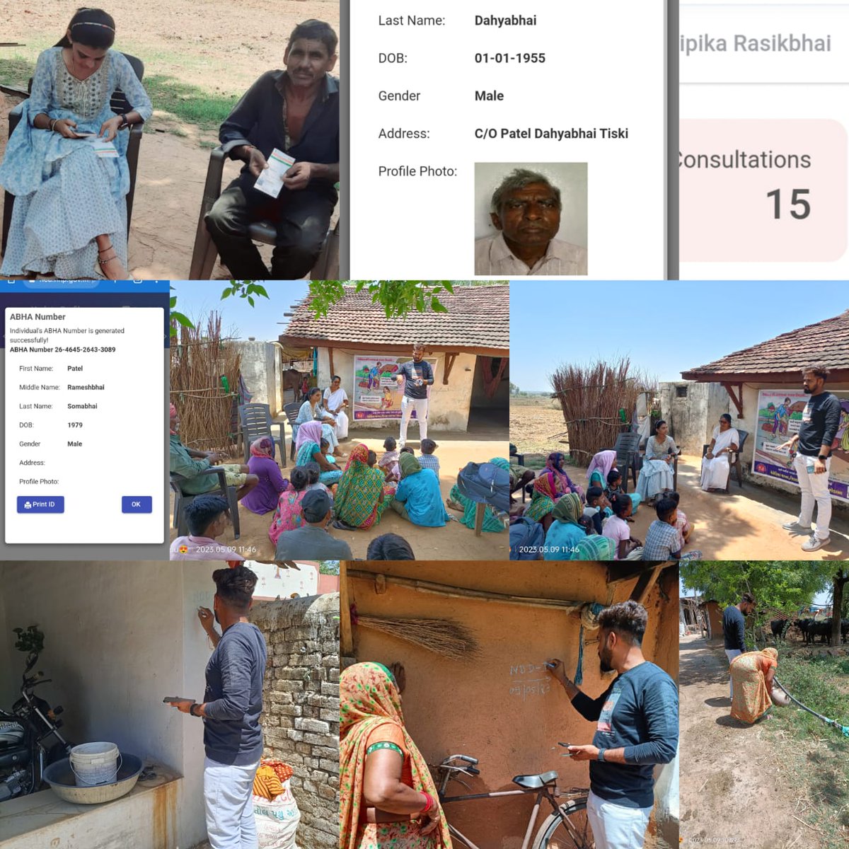 SBCCTeamMalpur's tweet photo. તાલુકા ના વિવિધ વિસ્તાર મા આજે PMSMA,ABHACARD,ALM,SURVAY,ડેન્ગ્યુ તથા અન્ય આરોગ્ય સેવા અને શિક્ષણ કામગીરી કરવા મા આવી                                       તા હે સુ- માલપુર https://t.co/OzSwXwFG2m