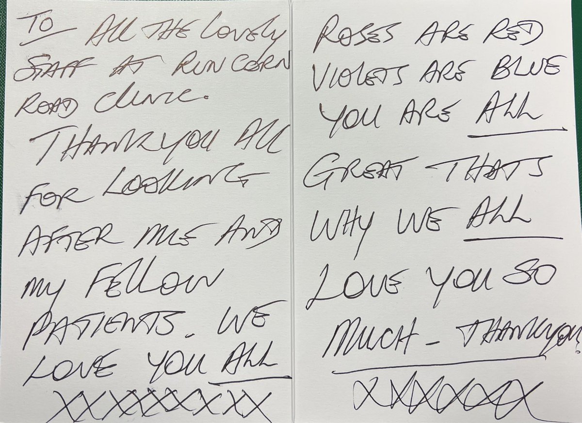 Lovely messages from our patients at Runcorn Road Dialysis Unit. <a href="/uhbtrust/">University Hospitals Birmingham</a> <a href="/annette_dodds/">Annette Dodds💙</a> <a href="/renalpages/">Jyoti Baharani</a> <a href="/VijayanSureshDr/">Vijayan Suresh</a> <a href="/Tami5174Tami/">Tami Stevenson</a> <a href="/HeidiJarin/">Heidi Jarin Jimenez</a> <a href="/annsportygirl/">Anna Tonolete</a> <a href="/isangirasga/">Marissa Irasga</a> <a href="/StringerSteph/">Steph Stringer</a> <a href="/nadja_tolentino/">Nadja Tolentino</a>