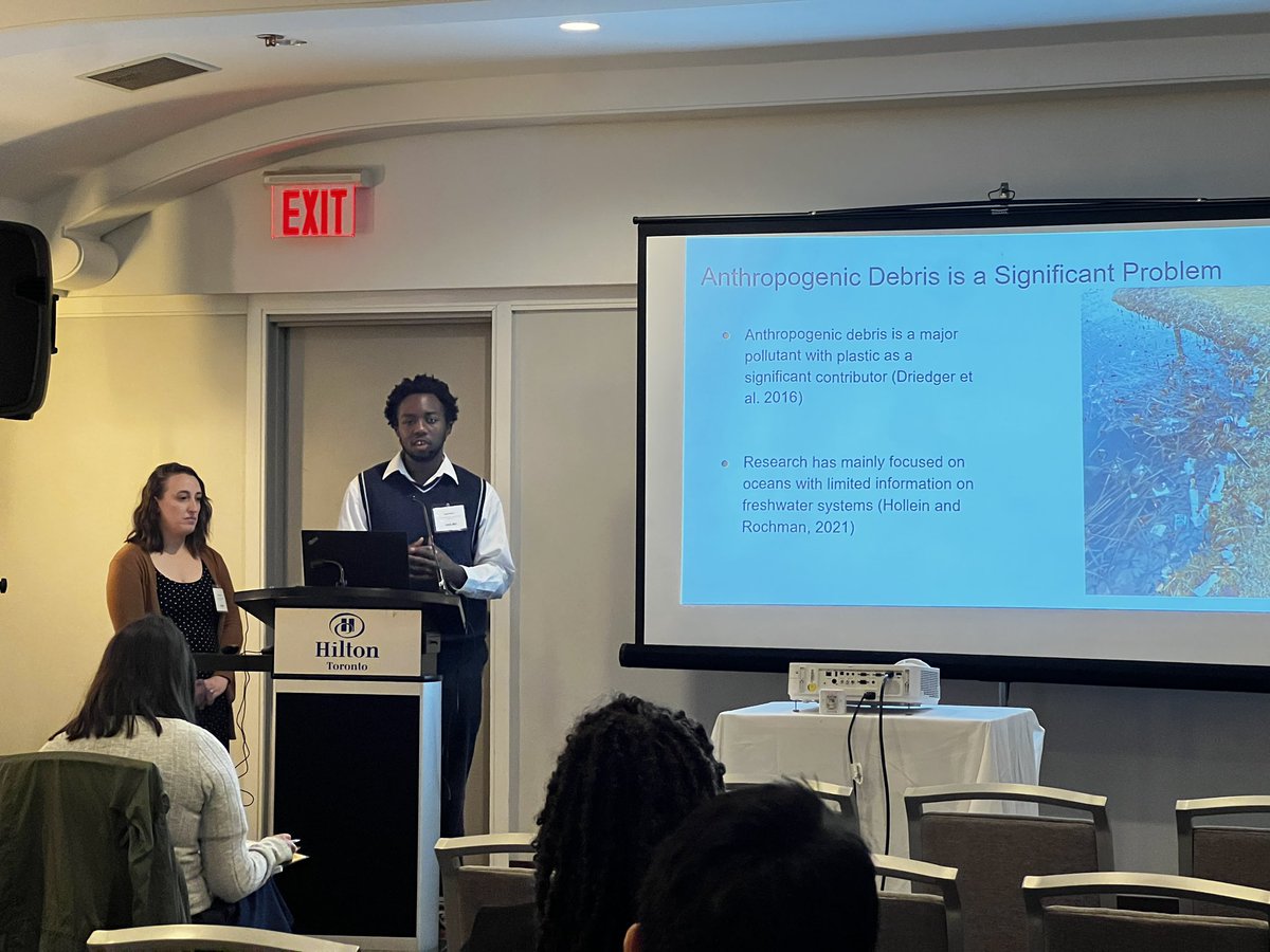 RIT Collaborative for Plastics and the Environment (@ritplastics) on Twitter photo Nikki Fuller and Evan Batte talking about plastic trapping and degradation in the environment at #IAGLR23 <a href="/RITscience/">College of Science at RIT</a> Nikki Fuller and Evan Batte talking about plastic trapping and degradation in the environment at #IAGLR23 <a href="/RITscience/">College of Science at RIT</a>