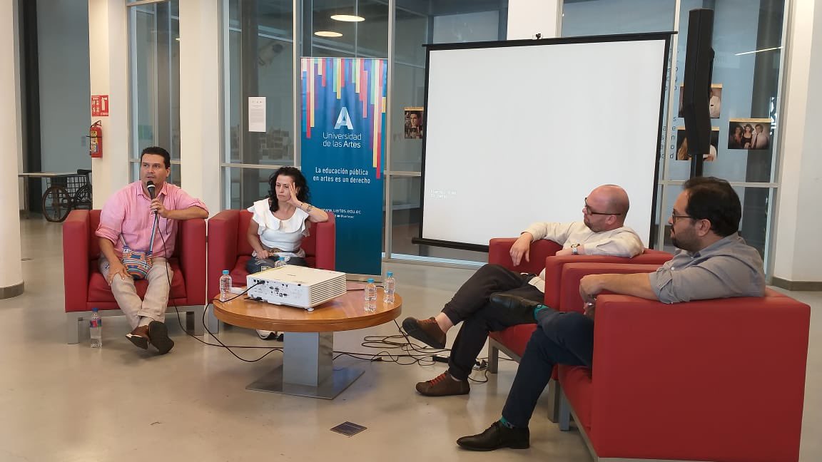Nuestro Rector, <a href="/Alejo_VillaG/">Alejandro Villa Gómez</a>, y nuestro Decano de la Facultad de Artes 🎭 y Humanidades, <a href="/carlosmusic/">Carlosan 🍉</a>, participaron del panel “La universidad en red: una perspectiva de la ciudad a través de las artes”. Evento realizado por <a href="/uartesec/">UArtes</a>.