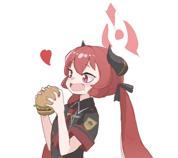 ジュンコハンバーガー食べろ #ブルアカ