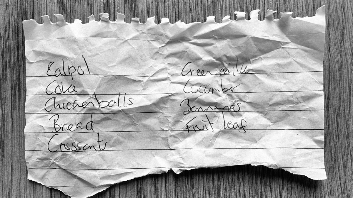 soozworld's tweet photo. Today’s #lostlist #foundlist #shoppinglist Post-Coronation priorities shopping in Sains: https://t.co/xymaDYdn4x