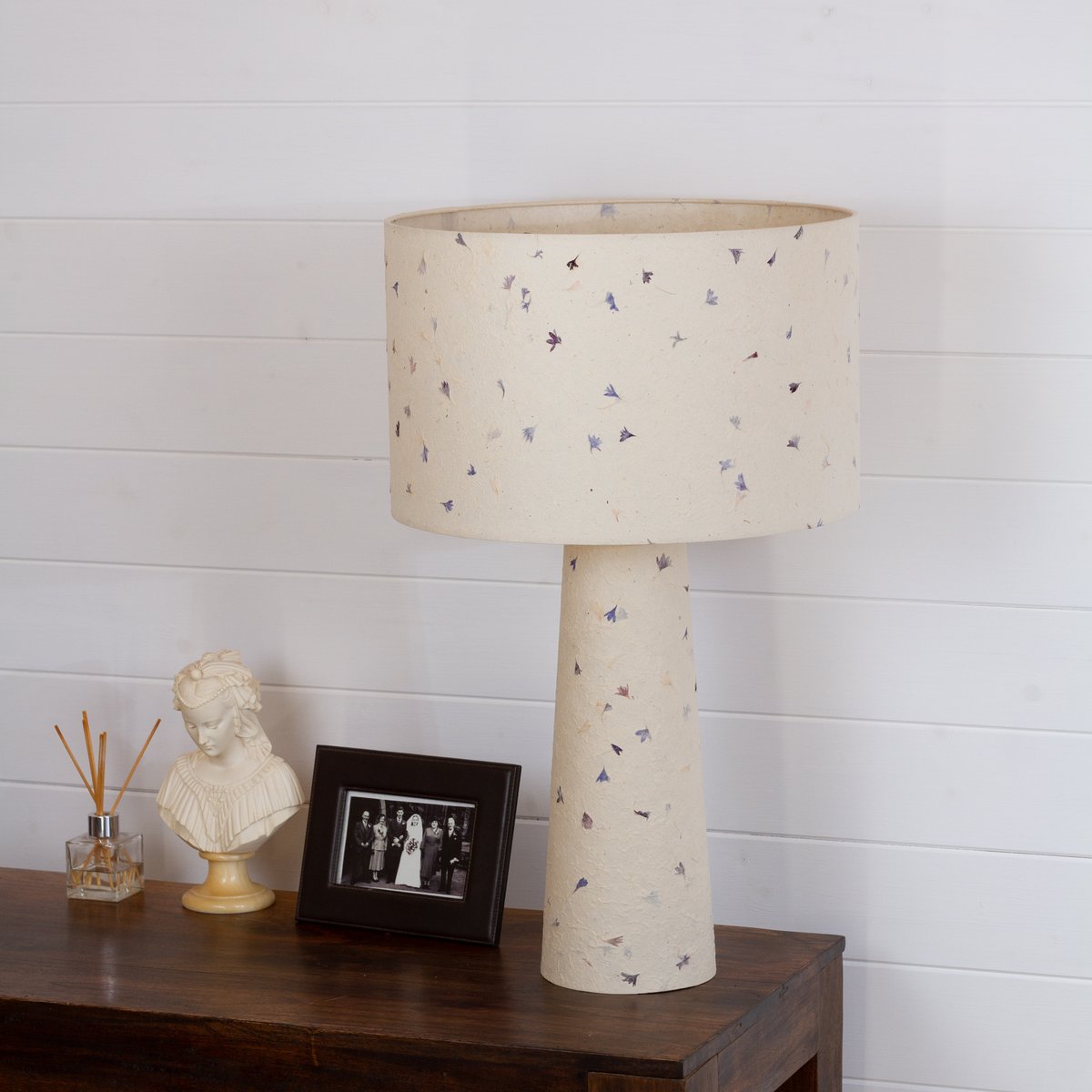 imbuelighting's tweet photo. Cornflower Petals Matching Table Lamp: https://t.co/0rkOT40Njc #handmade #madeinwales #tablelamp #interiordesign #lighting https://t.co/4z92Gu2uAk