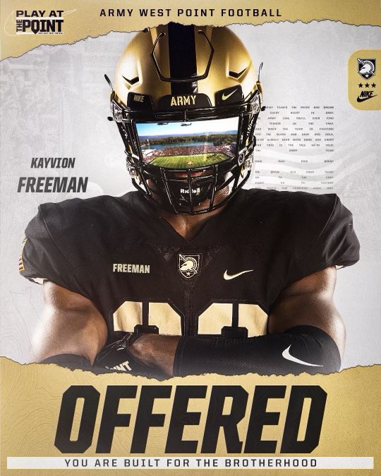 kayvion freeman (@5kayvion) on Twitter photo I am beyond blessed to receive an offer from Army West Point <a href="/CoachJeffMonken/">Jeff Monken</a> <a href="/CoachJohnLoose/">John Loose</a> <a href="/football_pearl/">PearlPirateFootball</a> <a href="/MacCorleone74/">Rion (Ree-un) Young</a> <a href="/wpg_coach_rip/">ππ¨πππ‘ ππ²ππ§ ππ’π§ππ¬ππ²</a> I am beyond blessed to receive an offer from Army West Point <a href="/CoachJeffMonken/">Jeff Monken</a> <a href="/CoachJohnLoose/">John Loose</a> <a href="/football_pearl/">PearlPirateFootball</a> <a href="/MacCorleone74/">Rion (Ree-un) Young</a> <a href="/wpg_coach_rip/">ππ¨πππ‘ ππ²ππ§ ππ’π§ππ¬ππ²</a>