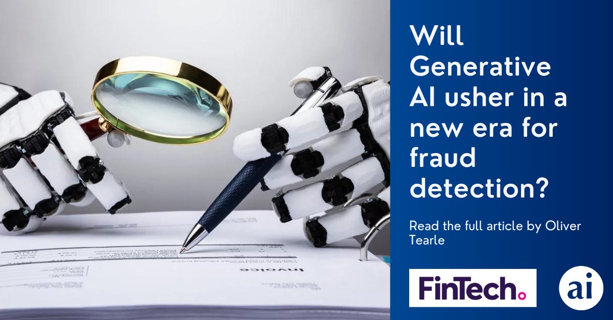 ai_Worldwide's tweet photo. Just published in @FinTechMagazine, @OliverJTearle explains generative ai and how it can be used to aid fraud detection. Read the full article here:
https://t.co/uIZZiNClie #GenerativeAI #fraud #aicorporation https://t.co/VwAH7uaZg9