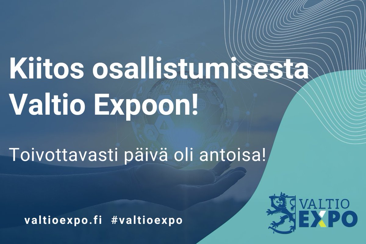 Valtio Expo ei olisi mitään ilman teitä, joten iso kiitos kaikille
💙Yli 2 400 valtionhallinnon asiantuntijalle ja yhteistyökumppanille.
💙80 inspiroivalle puhujalle
💙 76 mielenkiintoiselle messuosastolle
💙Lisäksi kiitos jokaisesta mieleenpainuvasta kohtaamisesta!
#ValtioExpo