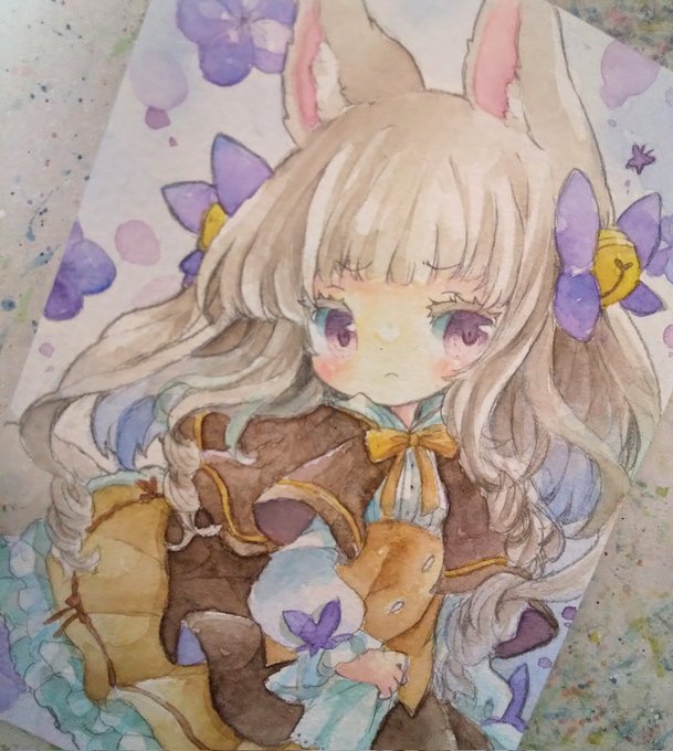 「bow brown capelet」 illustration images(Latest)