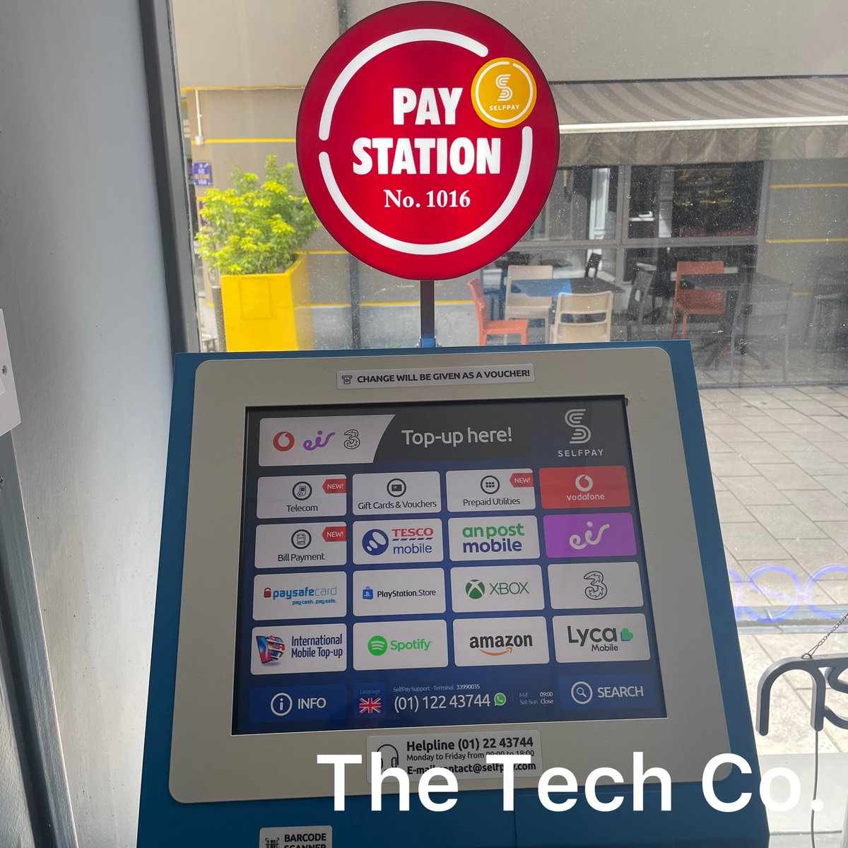 The_TechCompany's tweet photo. We’re delighted with our new addition to the store. This Pay Station from the lads @ SelfPay allows you to purchase phone credit, gaming voucher, Spotify vouchers, pay bills and much more all at a touch of a button!!
#selfpaypaystation https://t.co/TU5mif7x1a