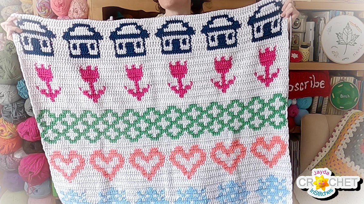 JaydaInStitches's tweet image. Happy May!  We are 5 months into our 2023 Fair Isle Style Calendar Blanket.  Feel free to join our project anytime 😍 youtube.com/@JaydaInStitch…
#crochet 
#jaydainstitches