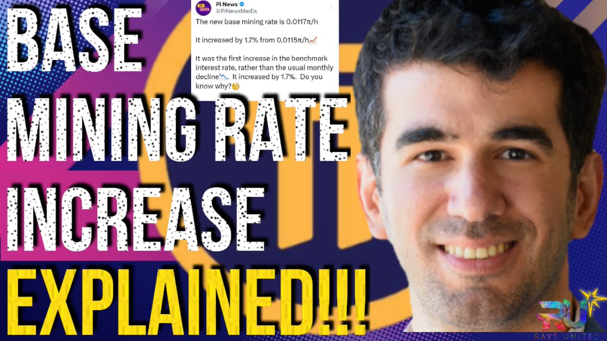 _raysunited's tweet photo. Pi Network Systemwide Base Mining Rate Increment Explained | PI NETWORK UPDATES
#PiNetwork #PiMainnet #PiKYC #PiMainnetMigration #PiUtility #Mainnet #KYC #PiLockup #PiBlockchainExplorer #PiApps
PLEASE DO RETWEET!!!
https://t.co/RiuWLn2VTz https://t.co/XbTLjdUtuy