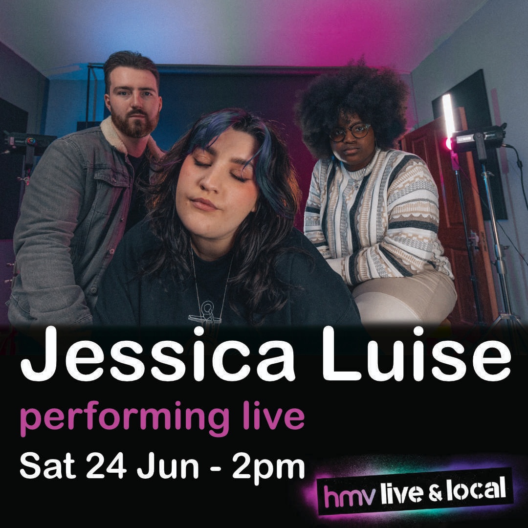 hmvManchester's tweet photo. Part of hmv's live and local promotion @iamjessicaluise is playing live in-store on Saturday 24th June at 2pm. Entry is free.
#liveandlocal #hmv #hmvmanchester #manchesterarndale #manchestermusic #liveevent #livemusic https://t.co/Mu8dyqEaD4