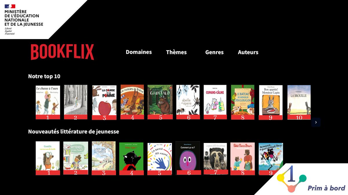 prim_edu_num's tweet photo. Cycle 1⃣ | Enseigner | #Langage

📌 Pour une première culture littéraire à l’école maternelle, un outil numérique pour sélectionner des livres

▶️ https://t.co/A4HrNCtcbW

✅ Une sélection d’ouvrages de littérature de jeunesse 
✅ Une fiche descriptive par album https://t.co/4Fema3RKGQ