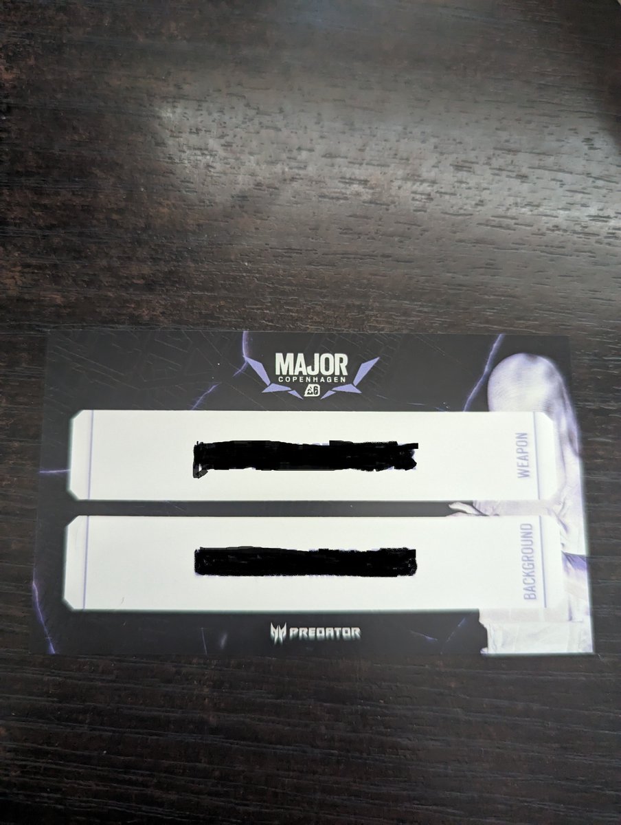 sha77e_r6's tweet photo. Copenhagen Major code giveaway 🔥

How to enter:
Follow me on twitter &amp; like the tweet ✅

Winner will be drawn on Friday 12th 🙌 https://t.co/hlujPzq1gA