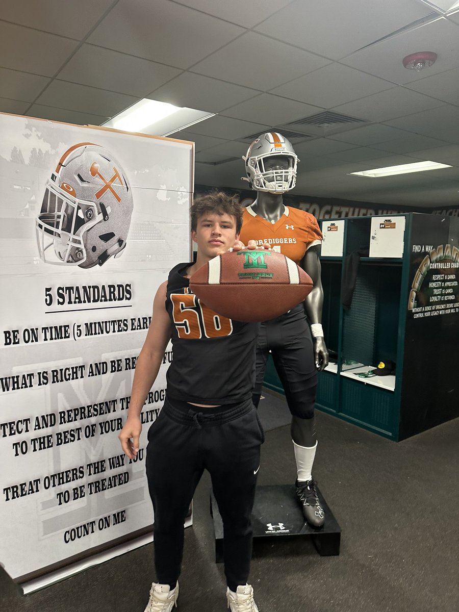 Thank you <a href="/MonTechFootball/">Montana Tech Football</a> for the junior day! <a href="/CoachKyleSamson/">Kyle Samson</a> <a href="/AricWilliams3/">Coach Aric Williams</a>