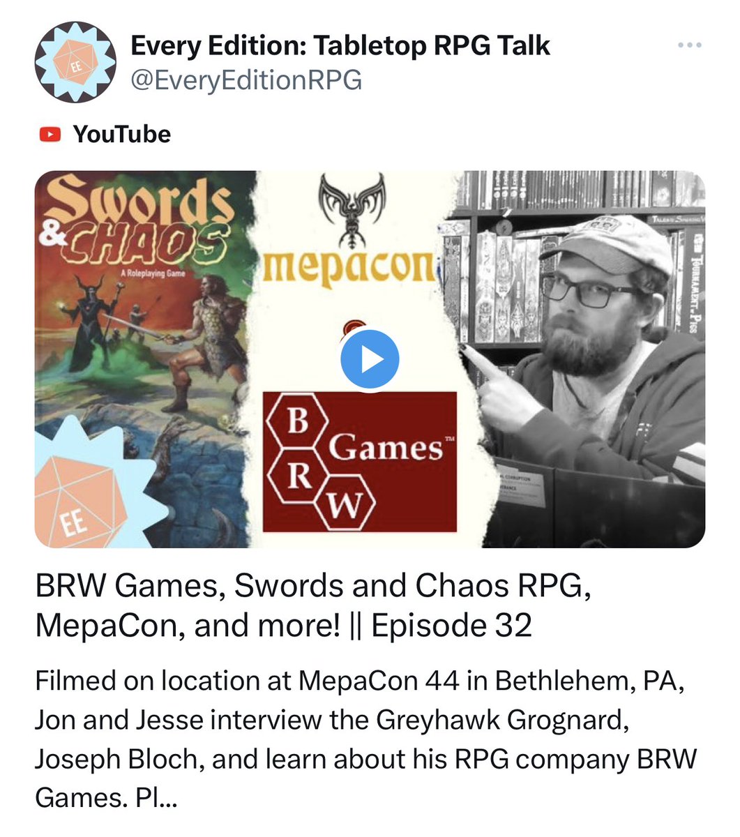 New Episode! Subscribe on YouTube!

#ttrpg #dnd #ttrpgcommunity 

youtu.be/611_xSKRjfI
👆👆👆👆👆👆👆👆